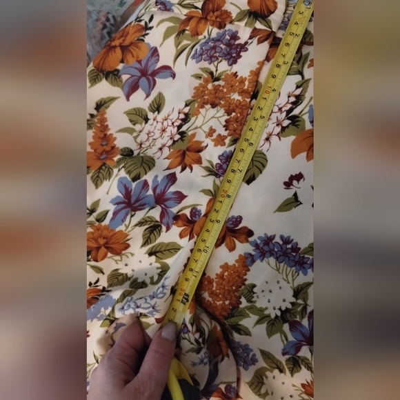 Pearl Floral Print Pants sz 12 - Picture 8 of 11